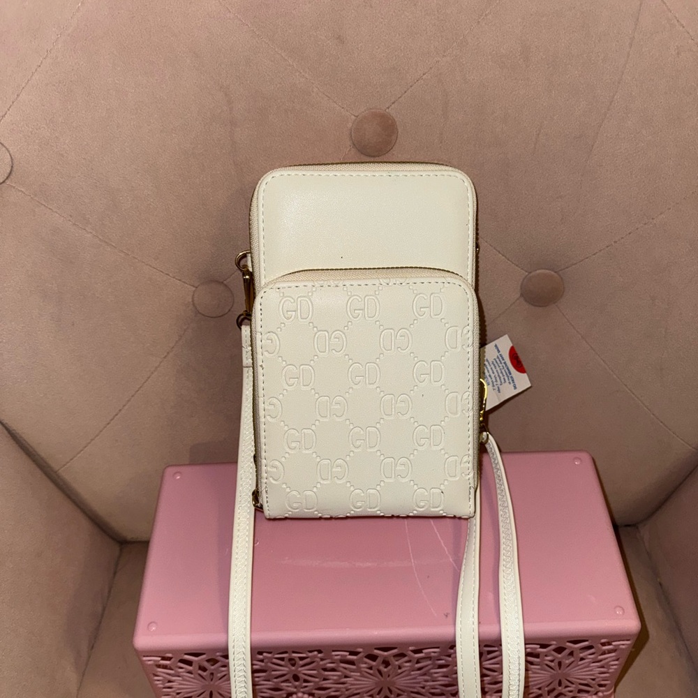 White Crossbody Phone Bag